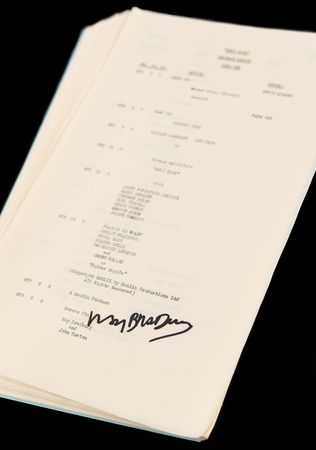 Lot #406 Ray Bradbury Signed Original 'Release Script'  for Moby Dick, with Signed Book and DVD - Image 1