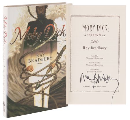 Lot #406 Ray Bradbury Signed Original 'Release Script'  for Moby Dick, with Signed Book and DVD - Image 4