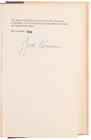 Lot #454 Jack Kerouac Signed Book - Excerpts from Visions of Cody (Ltd. Ed. #709/750) - Image 4