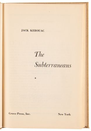 Lot #455 Jack Kerouac: The Subterraneans (First Edition) - Image 2