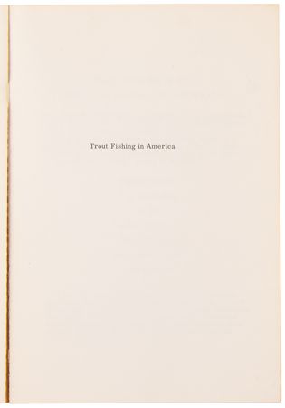 Lot #456 Richard Brautigan: Trout Fishing in America (First Edition) - Image 2