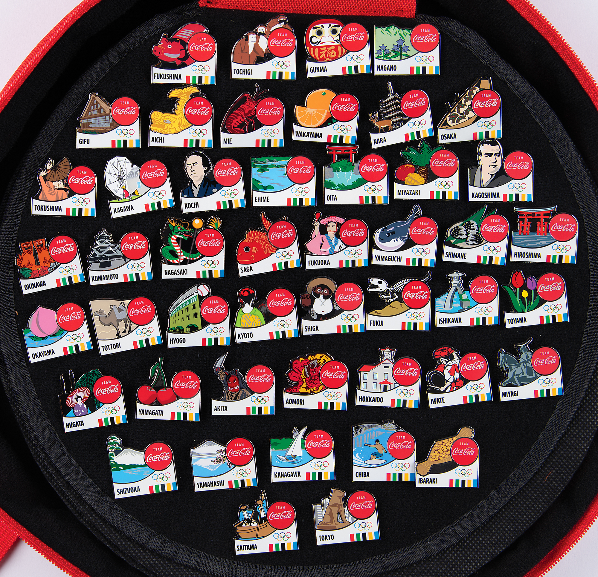 コレクション RARETokyo2020 Coca-Cola DayPin Complete Tokyo 2020 Summer Olympics 'Team Coca-Cola' Torch Relay Pin Set | RR