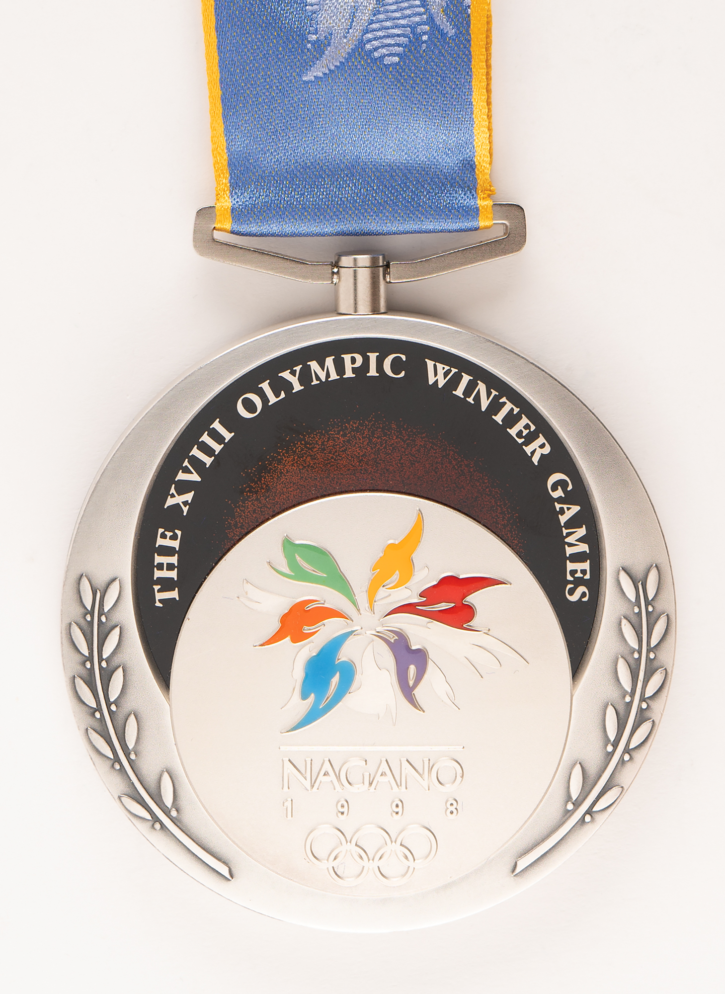 Nagano 1998 Winter Olympics Silver Winner's Medal for Ski