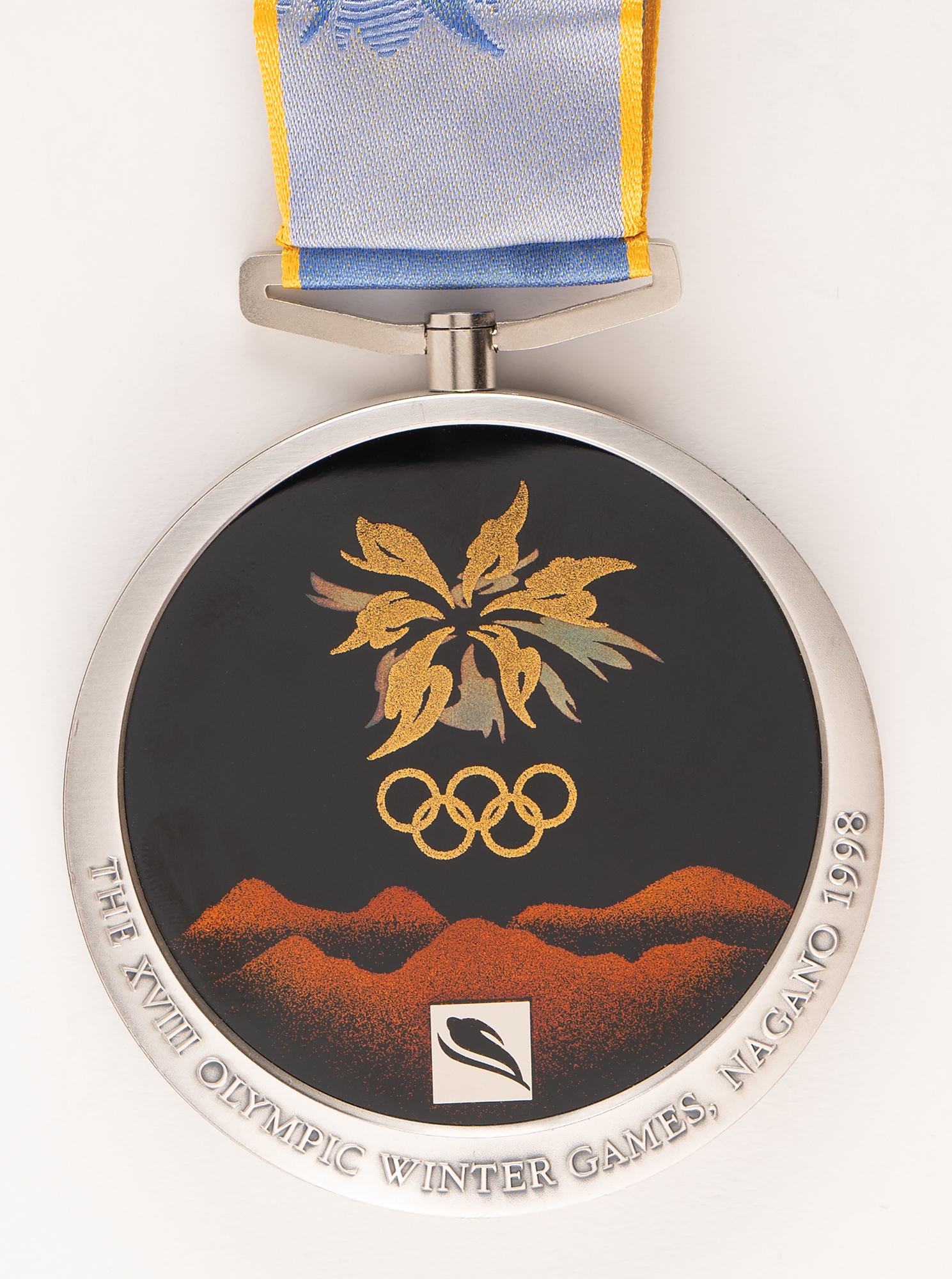 Nagano 1998 Winter Olympics Silver Winner's Medal for Ski