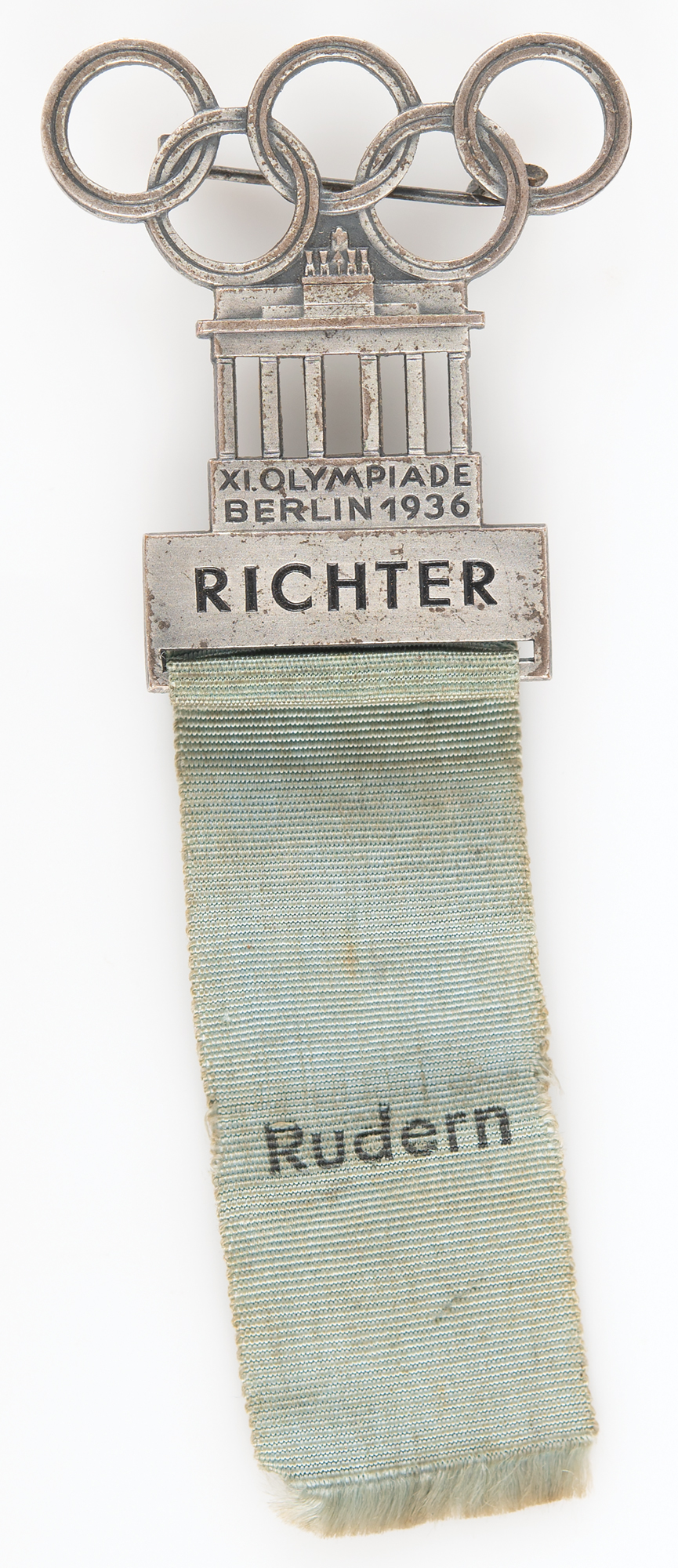 Berlin 1936 Summer Olympics Judge's Badge for Rowing | RR Auction
