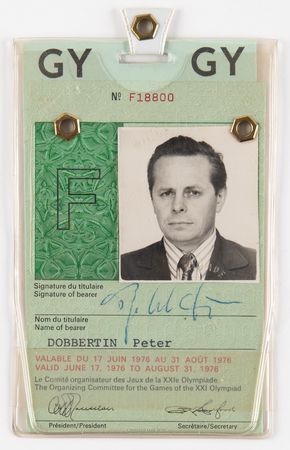 Lot #3246 Montreal 1976 Summer Olympics Team Official ID Card - Image 1