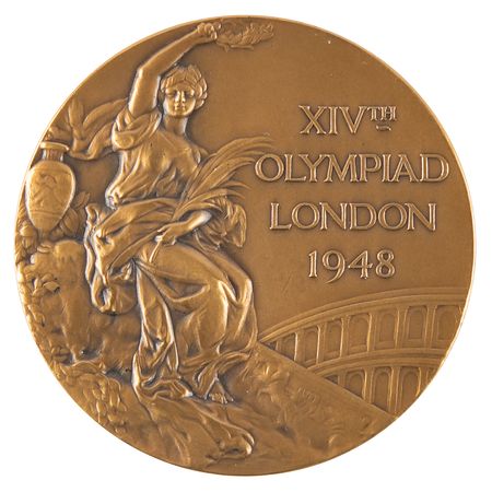 Lot #3073 London 1948 Summer Olympics Bronze Winner's Medal - Image 1