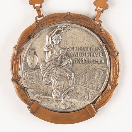Lot #3080 Rome 1960 Summer Olympics Silver Winner's Medal for Athletics - Image 4