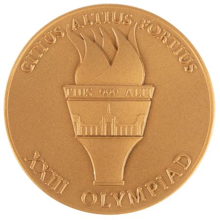 Lot #3153 Los Angeles 1984 Summer Olympics Bronze Participation Medal - Image 1