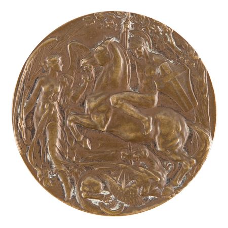 Lot #3058 London 1908 Olympics Bronze Winner's Medal for Shooting - Image 2