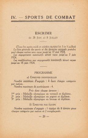 Lot #3280 Paris 1924 Summer Olympics Program - Image 3