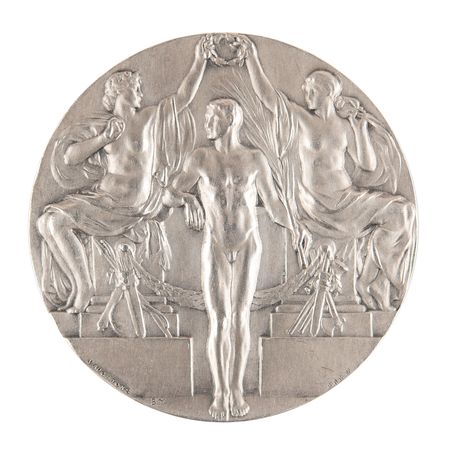 Lot #3060 Stockholm 1912 Summer Olympics Silver Winner's Medal - Image 1