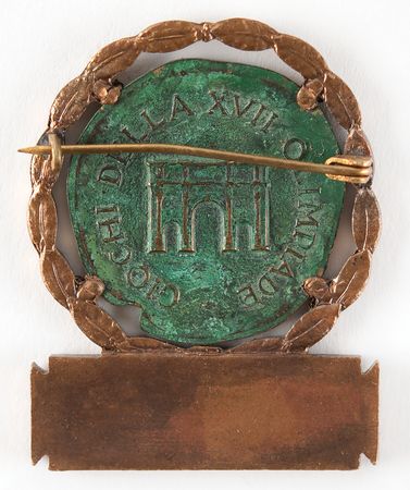 Lot #3233 Rome 1960 Summer Olympics Athlete's Badge for Hungarian Fencer Tamás Mendelényi - Image 2