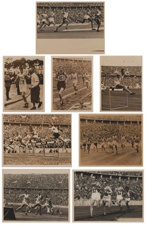 Lot #3342 Berlin 1936 Summer Olympics (8) Track Event Photographs - Image 1