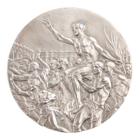 Lot #3068 Berlin 1936 Summer Olympics Silver Winner's Medal, with Other Medals and Trophies from the Collection of Equestrian Johan Jacob Greter - Image 3