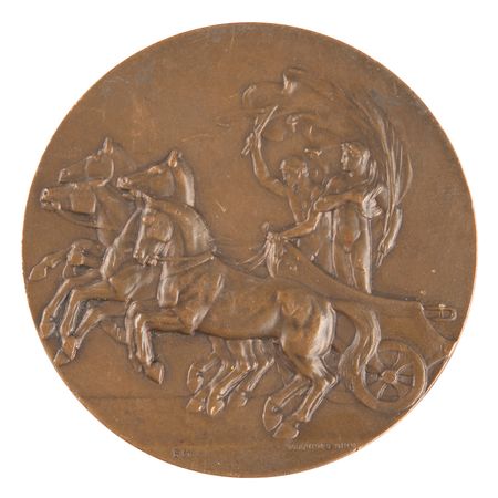 Lot #3126 Stockholm 1912 Olympics Bronze Participation Medal - Image 2