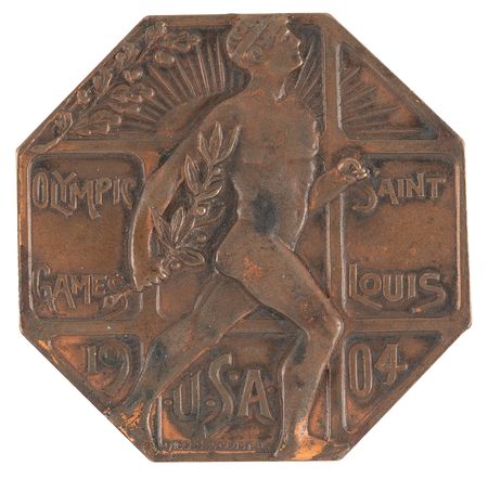 Lot #3118 St. Louis 1904 Olympics Athlete's Participation Medal - Image 1