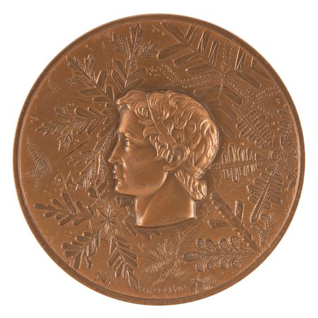 Lot #3144 Grenoble 1968 Winter Olympics Bronze Participation Medal - Image 1