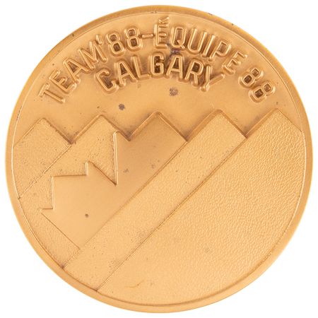 Lot #3374 Calgary 1988 Winter Olympics Volunteer Medal - Image 3