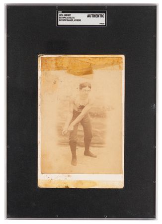 Lot #3315 Athens 1896 Olympics Cabinet Photograph of Ellery Clark - Image 1