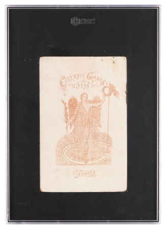 Lot #3315 Athens 1896 Olympics Cabinet Photograph of Ellery Clark - Image 2