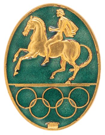 Lot #3231 Stockholm 1956 Summer Olympics Official's Badge - Image 1