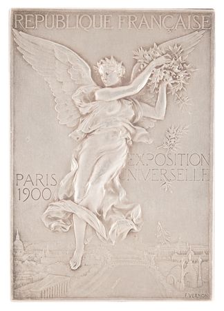 Lot #3049 Paris 1900 Olympics Silver Winner's Medal for Trap Shooting - Image 1