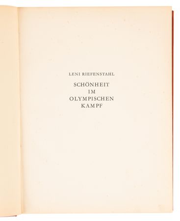 Lot #3309 Leni Riefenstahl: Beauty in the Olympic Games (First Edition) - Image 2