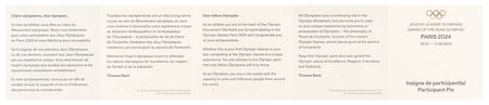 Lot #3264 Paris 2024 Summer Olympics Participation Pin - Image 3