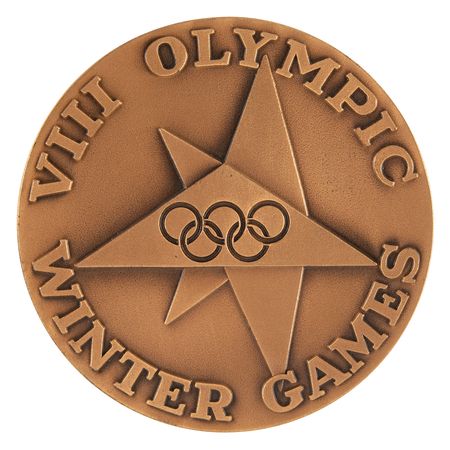 Lot #3139 Squaw Valley 1960 Winter Olympics Participation Medal - Image 1
