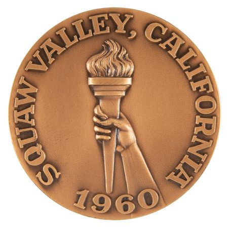 Lot #3139 Squaw Valley 1960 Winter Olympics Participation Medal - Image 2