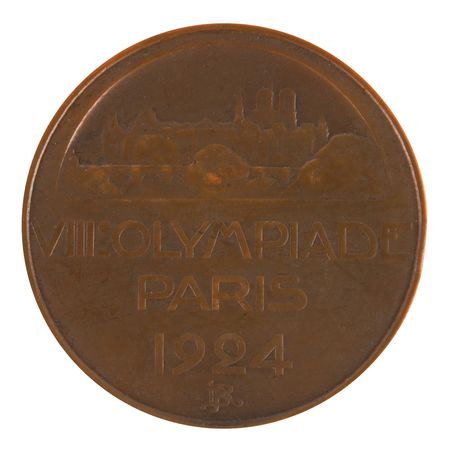 Lot #3127 Paris 1924 Summer Olympics Participation Medal and Diploma - Image 3