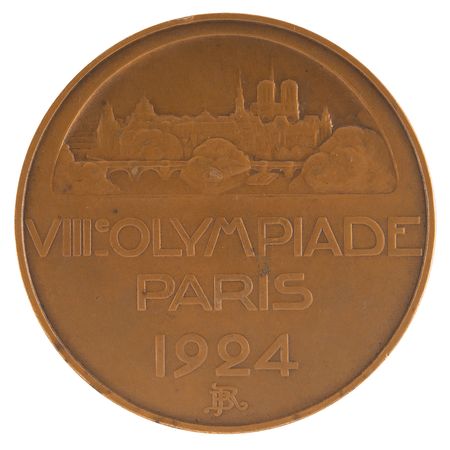 Lot #3128 Paris 1924 Summer Olympics Bronze Participation Medal - Image 2