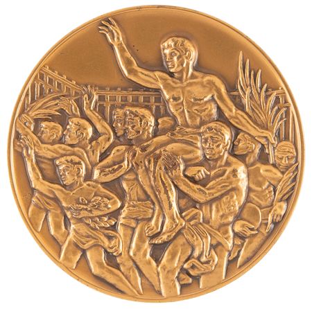 Lot #3084 Tokyo 1964 Summer Olympics Collection of (3) Winner's Medals: Gold, Silver, and Bronze - Image 7