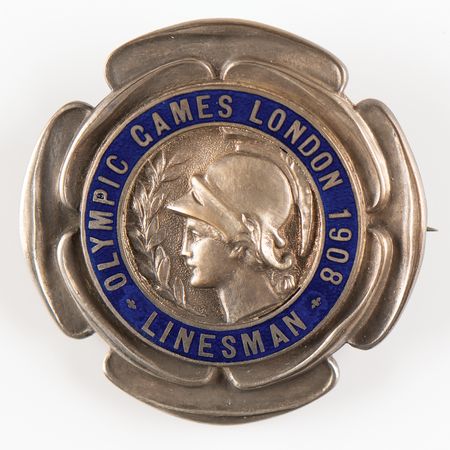 Lot #3203 London 1908 Olympics 'Linesman' Badge - Image 1