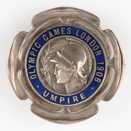 Lot #3209 London 1908 Olympics 'Umpire' Badge