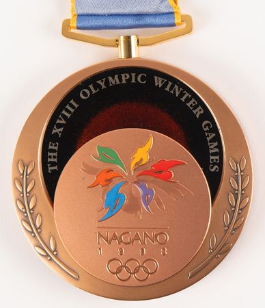 Lot #3099 Nagano 1998 Winter Olympics Bronze Winner's Medal for Ski Jumping - Image 3