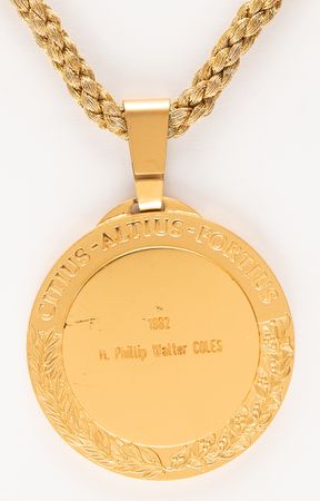Lot #3197 IOC Badge of Office - From the Collection of IOC Member Phillip W. Coles - Image 3
