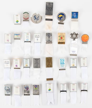 Lot #3265 IOC Session Badge Collection (30), 87th