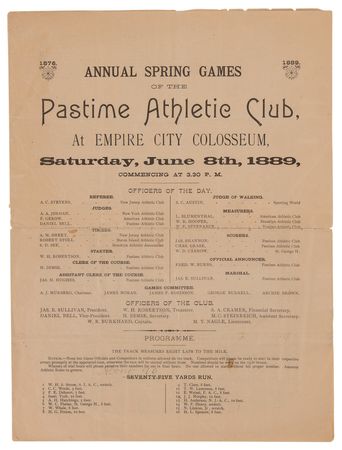 Lot #3275 19th Century Track and Field Publications (14) from New York and New Jersey - Image 15