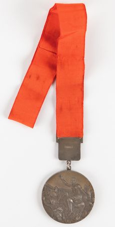 Lot #3087 Mexico City 1968 Summer Olympics Gold Winner's Medal for Women's Volleyball - Image 2