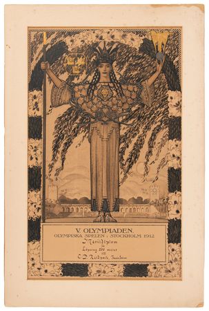 Lot #3172 Stockholm 1912 Olympics Participation Diploma - Image 2