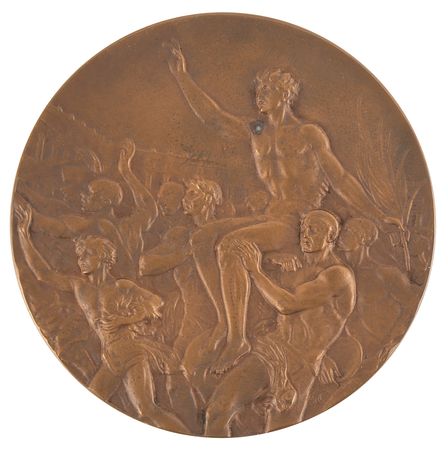 Lot #3067 Berlin 1936 Summer Olympics Bronze Winner's Medal for Basketball - The Sport's Olympic Debut - Image 2