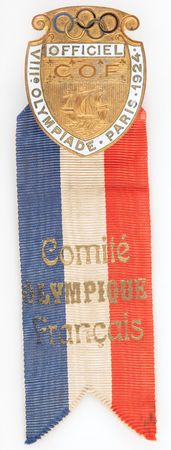 Lot #3220 Paris 1924 Olympics French Olympic Committee Football Badge - Image 4