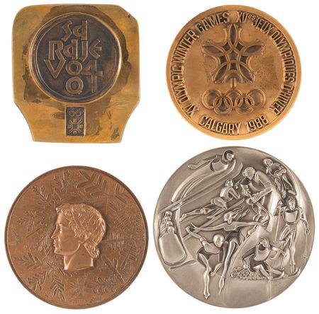 Lot #3114 Winter Olympics (4) Participation Medals - Image 1