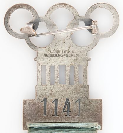Lot #3226 Berlin 1936 Summer Olympics Judge's Badge for Rowing - Image 3