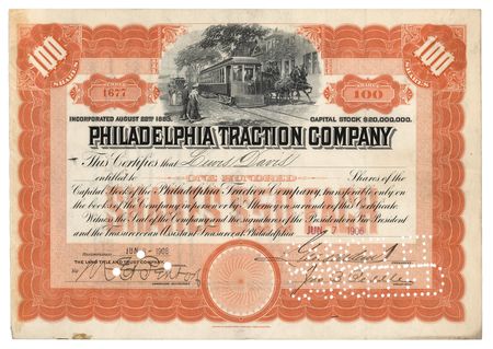 Lot #497 Titanic: George Dunton Widener Document Signed - Image 1