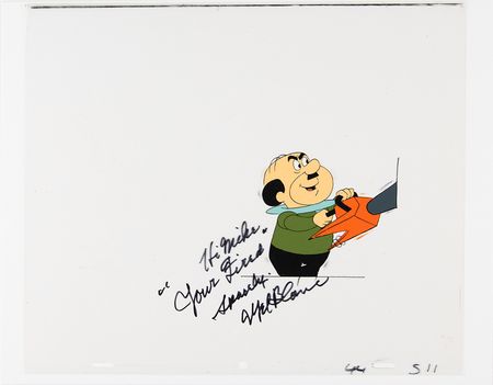 Lot #616 Mel Blanc Signed Production Cel - Cosmo Spaceley from The Jetsons - Image 1