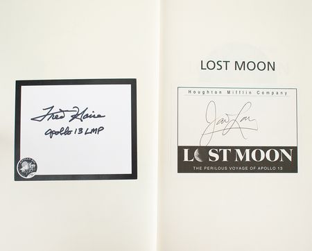 Lot #560 Apollo 13: Lovell and Haise Signed Book - Image 2