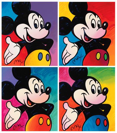Lot #596 Peter Max Limited Edition 'Mickey Suite' of (4) Mickey Mouse Serigraphs - Image 1
